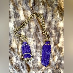 Dolce and Gabana Chain and Leather Belt